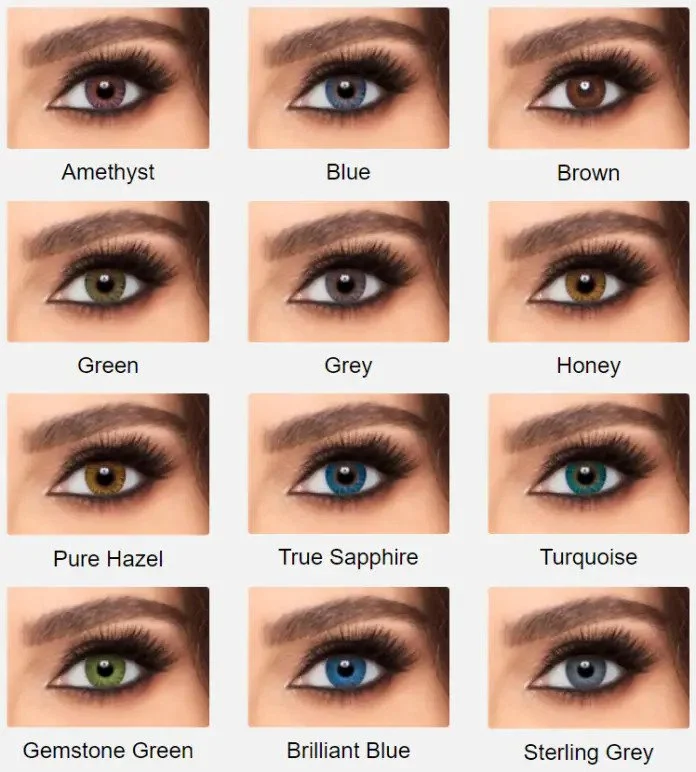 بهترین رنگ لنز چشم برند AIR OPTIX COLORS