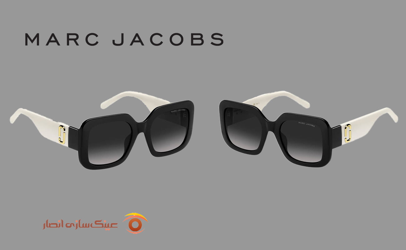 عینک آفتابی مربعی پلاریزه برند MARC JACOBS