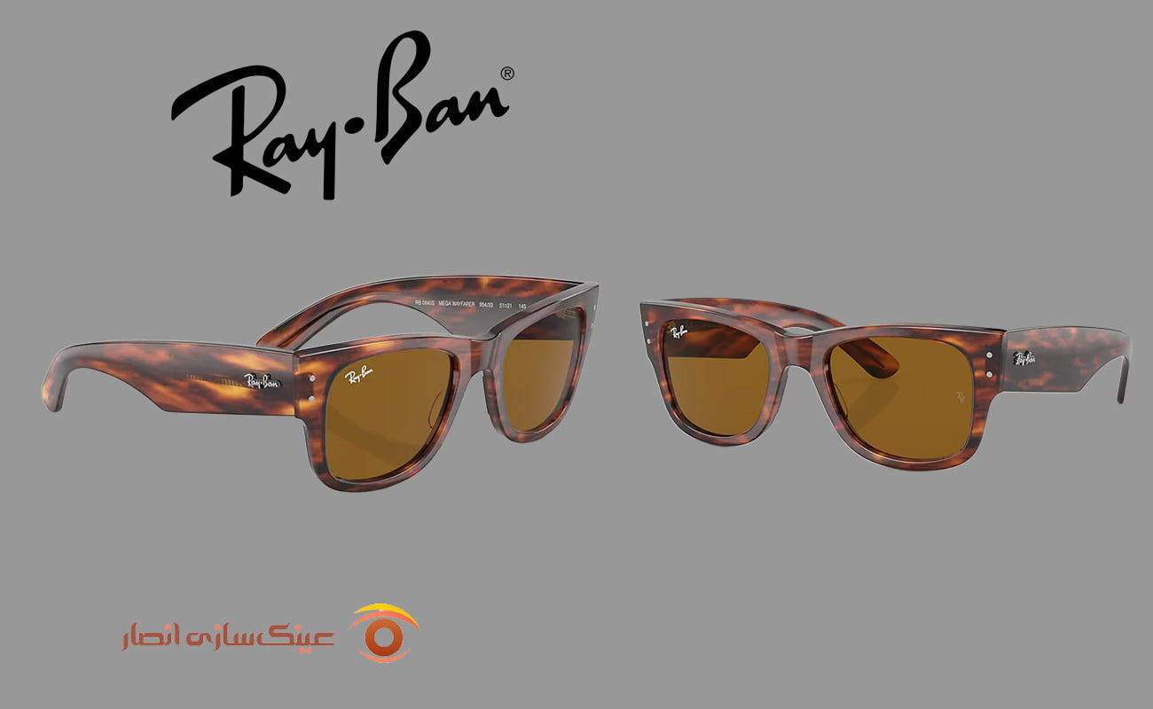 عینک آفتابی مربعی Mega Wayfarer برند RAY-BAN