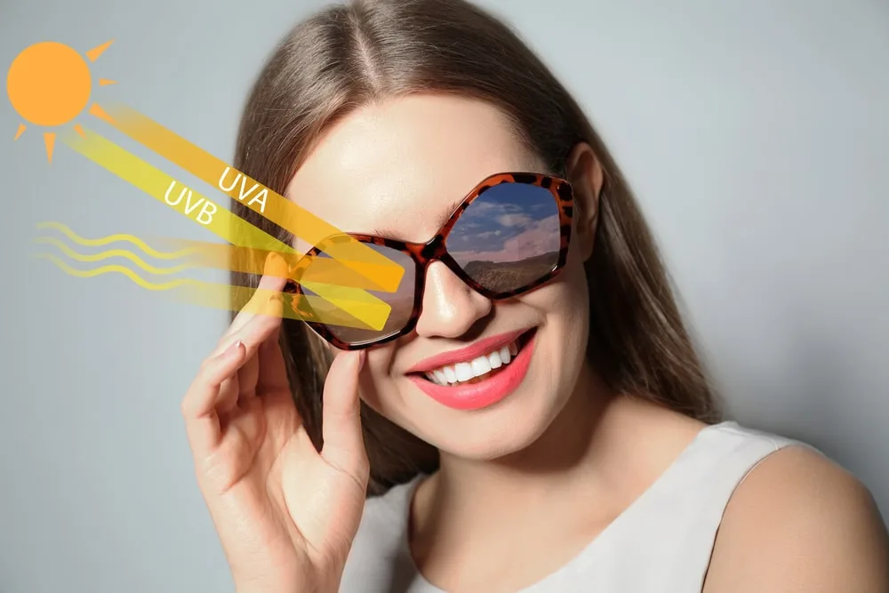 بسیار مهم است که لنز عینک آفتابی شما دارای پوشش UV400 باشد.