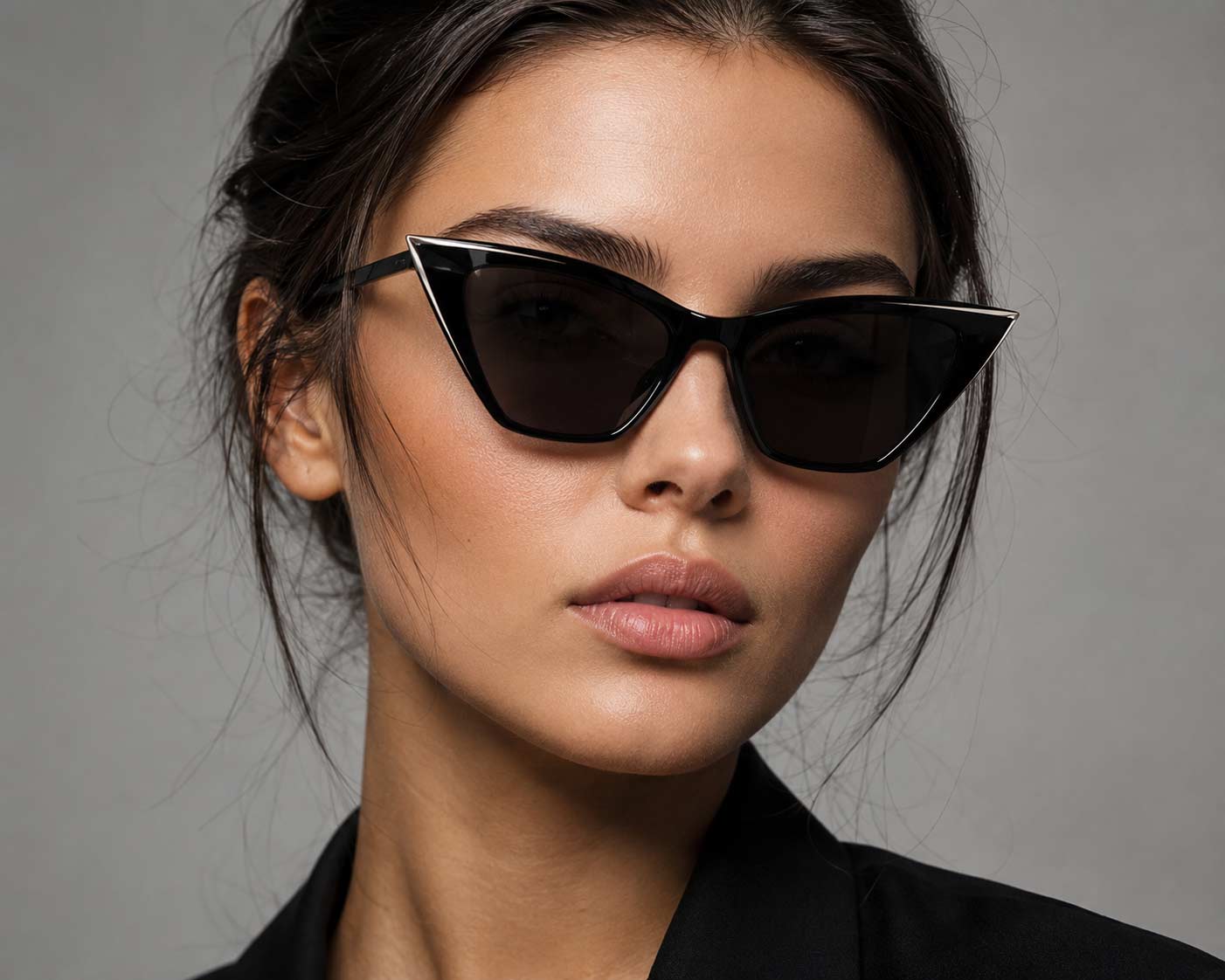 Angular Cat-Eye Sunglasses